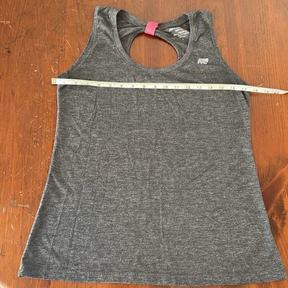 Marika Tek Dry-Wik Performance Tee Womens Large Tank Top Gray Pink Open Back - Picture 4 of 7
